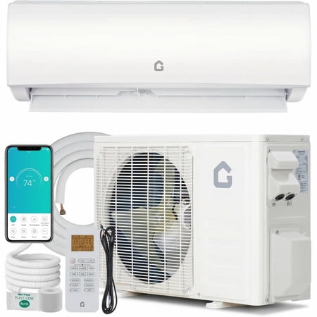 11500 BTU Mini Split Central Air Conditioner & Heat Pump,17 SEER2,Wall-Mounted,WiFi,Single Zone