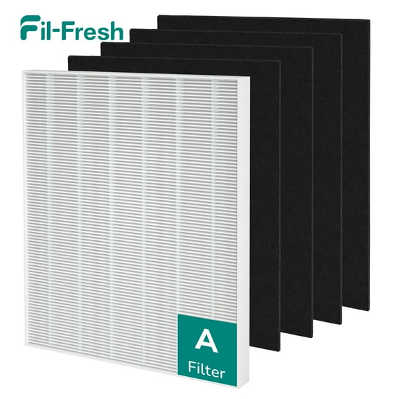 Fil fresh 115115 HEPA Replacement Filter A for Winix C535, 5300, 5300-2, 6300, P300 WAC5300, WAC6300 Air Purifier, with 4 Activated Carbon Pre-Filter