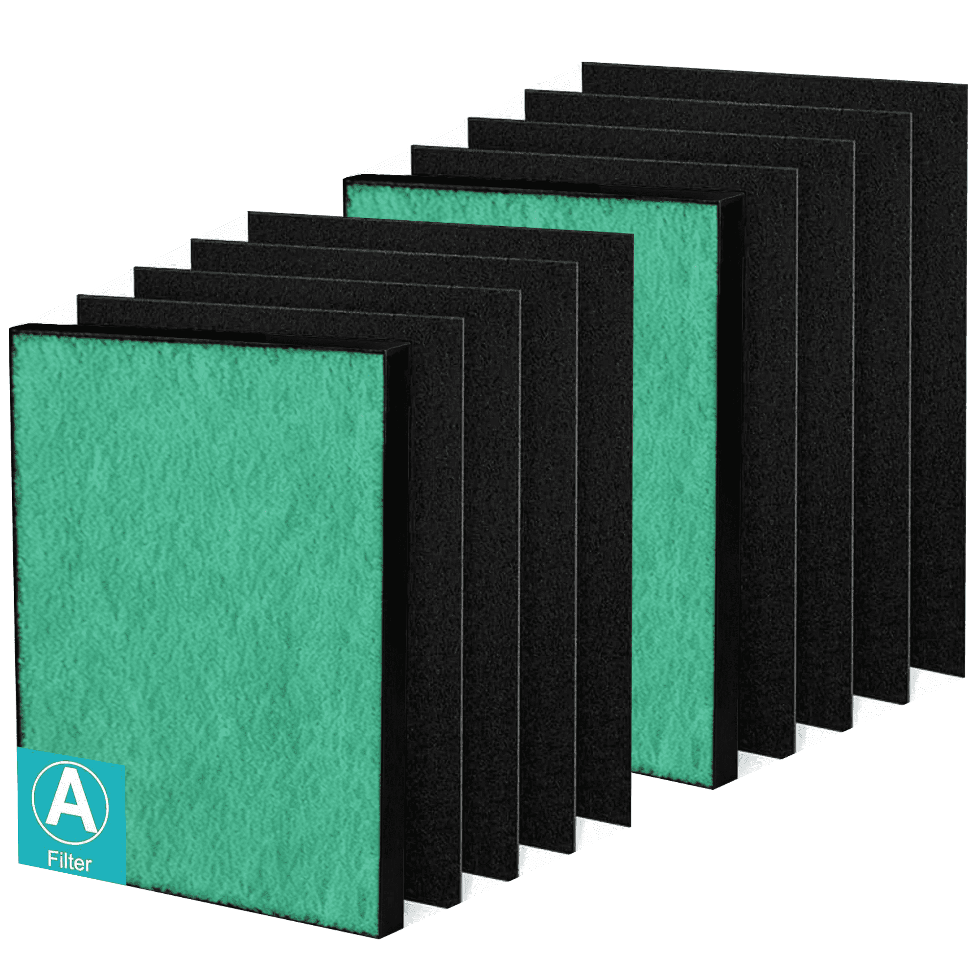 115115 HEPA Toxin Absorber Replacement Filter A for Winix Plasmawave Air Purifier C535 5300 5300-2 6300 6300-2 P300 AM90 C909 9800,2 x True HEPA Size 21 Filters + 8 x Carbon Pre-Filters