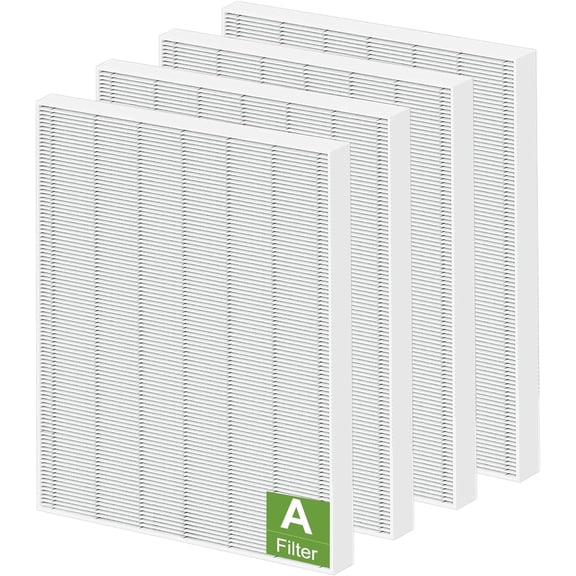 115115 Replacement Filter A Size 21 for Winix PlasmaWave Air Purifier C535 | Fits for Winix 5300 5300-2 6300 6300-2 P300 AM90 C909 9800 Purifiers, 4 Pack True HEPA C535 Filter A