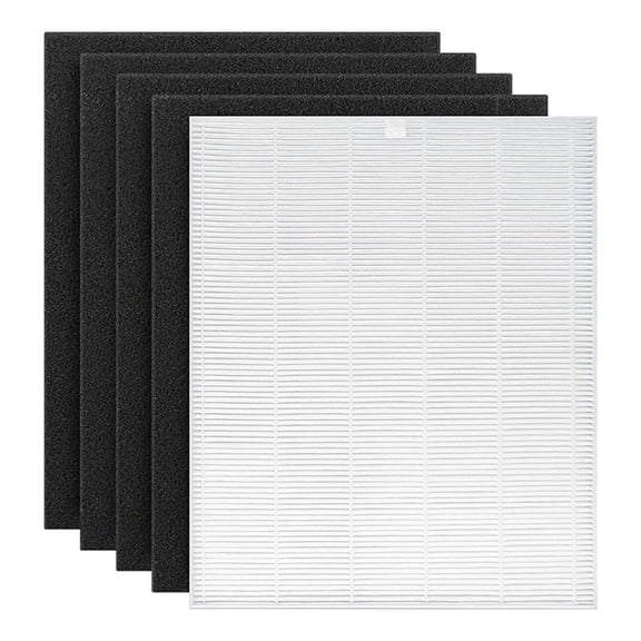 115115 Replacement Filters a for Winix C535, 5300-2, 6300-2, 5300, 6300, P300,9000, 5000, 5000B Air Purifier, 1 x True HEPA Size 21 Filter, 4 x Carbon Pre-Filters