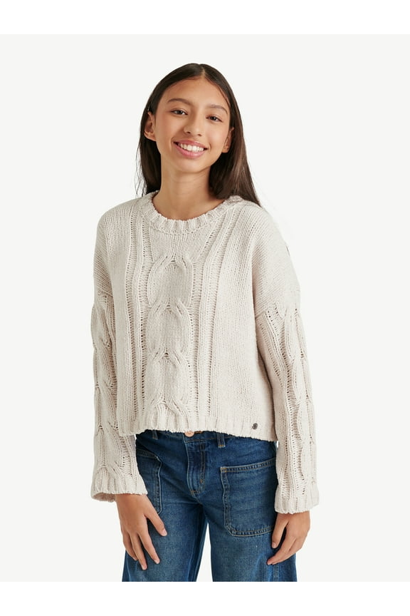 Girls Cable Knit Sweater, Sizes XS - XLP