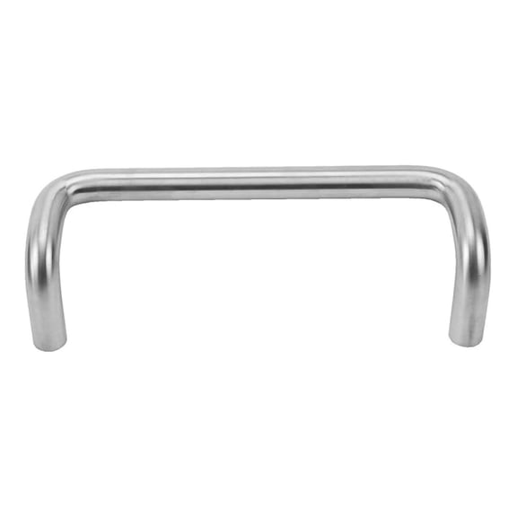 1156 Aluminum 90 Degree Offset Door Pull with Mounting Plate, Anodized Aluminum Finish, 8" Center-to-Center, 3-1/2" Projection, 2-1/2" Clearance