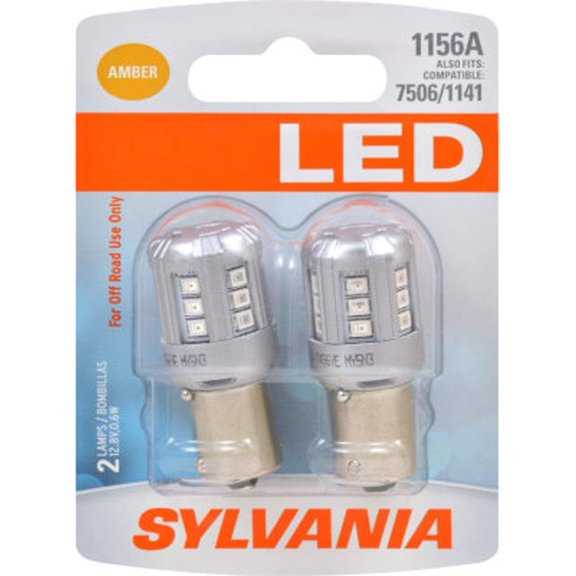 - 1156 LED Amber Mini Bulb Bright Bulb, Ideal for Park and Turn Lights (Contains 2 Bulbs)