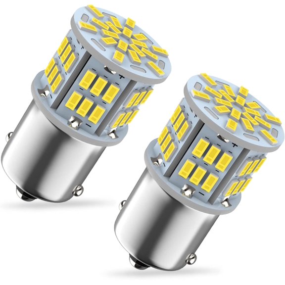 1156 Led Bulb Reverse Light, 1141 1003 7506 BA15S Bulbs, 12V-24V 54SMD Used for Truck Car Backup Reverse Lights, Tail Parking Lights,Camper Trailer RV Interior Light, 2pcs White