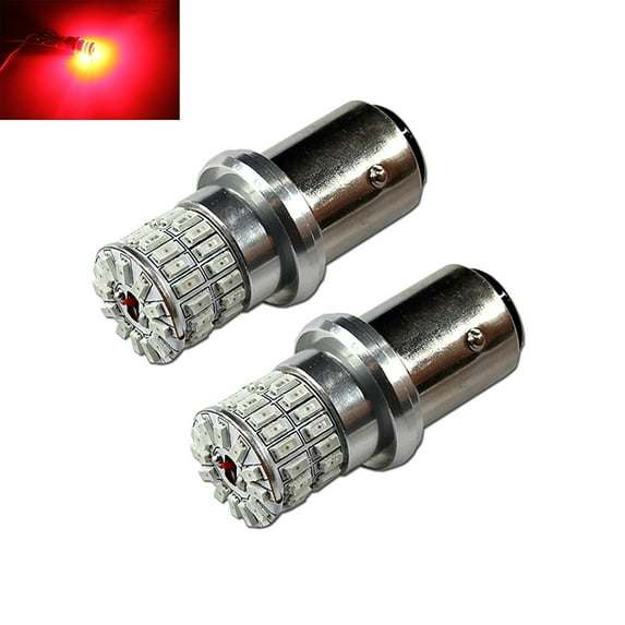 1156 Red High Power 3014 Chip 48-LED Turn Signal/Brake/Tail Light Bulbs (1156, Red)