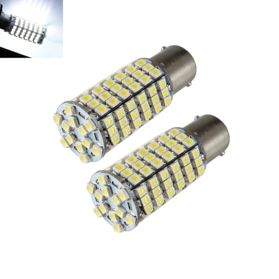 1157 White New 3528 Chip 120 SMD Turn Signal/Brake/Tail/Reverse/Parking Light Bulbs (1157, White)
