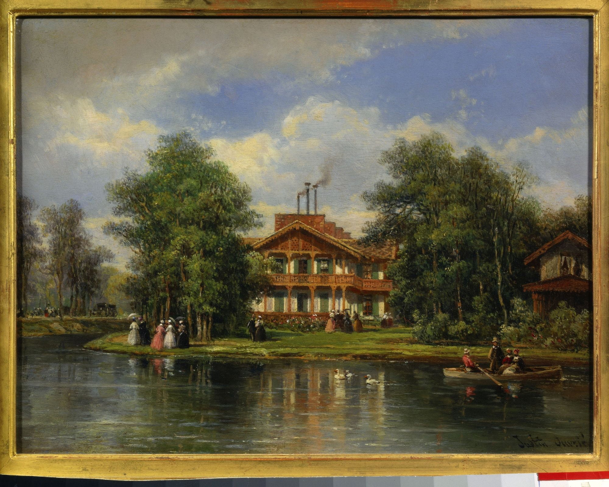 1158 Justin Ouvrie (1806-1879) French School Canvas Art - (36 x 24)