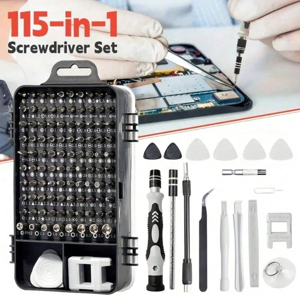 115In-1 Multifunctional Screwdriver Set Mobile Phone Computer Glasses Repair Tools Precision Cross One-Word S2 Batch Head