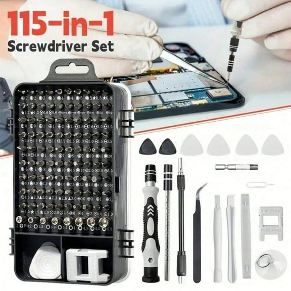 115In-1 Multifunctional Screwdriver Set Mobile Phone Computer Glasses Repair Tools Precision Cross One-Word S2 Batch Head