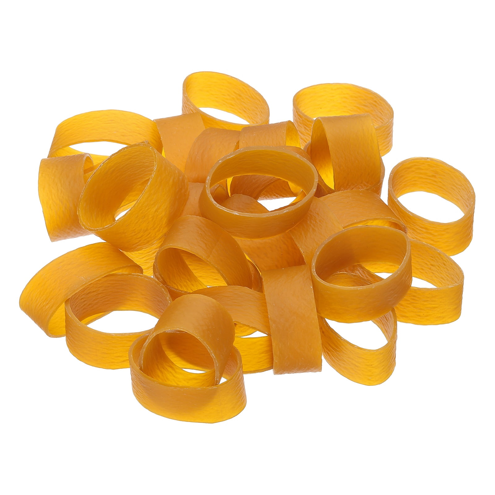 115Pack Rubber Bands, 2.36x0.79 Inch Elastic Bands for Office Supplies, Yellow
