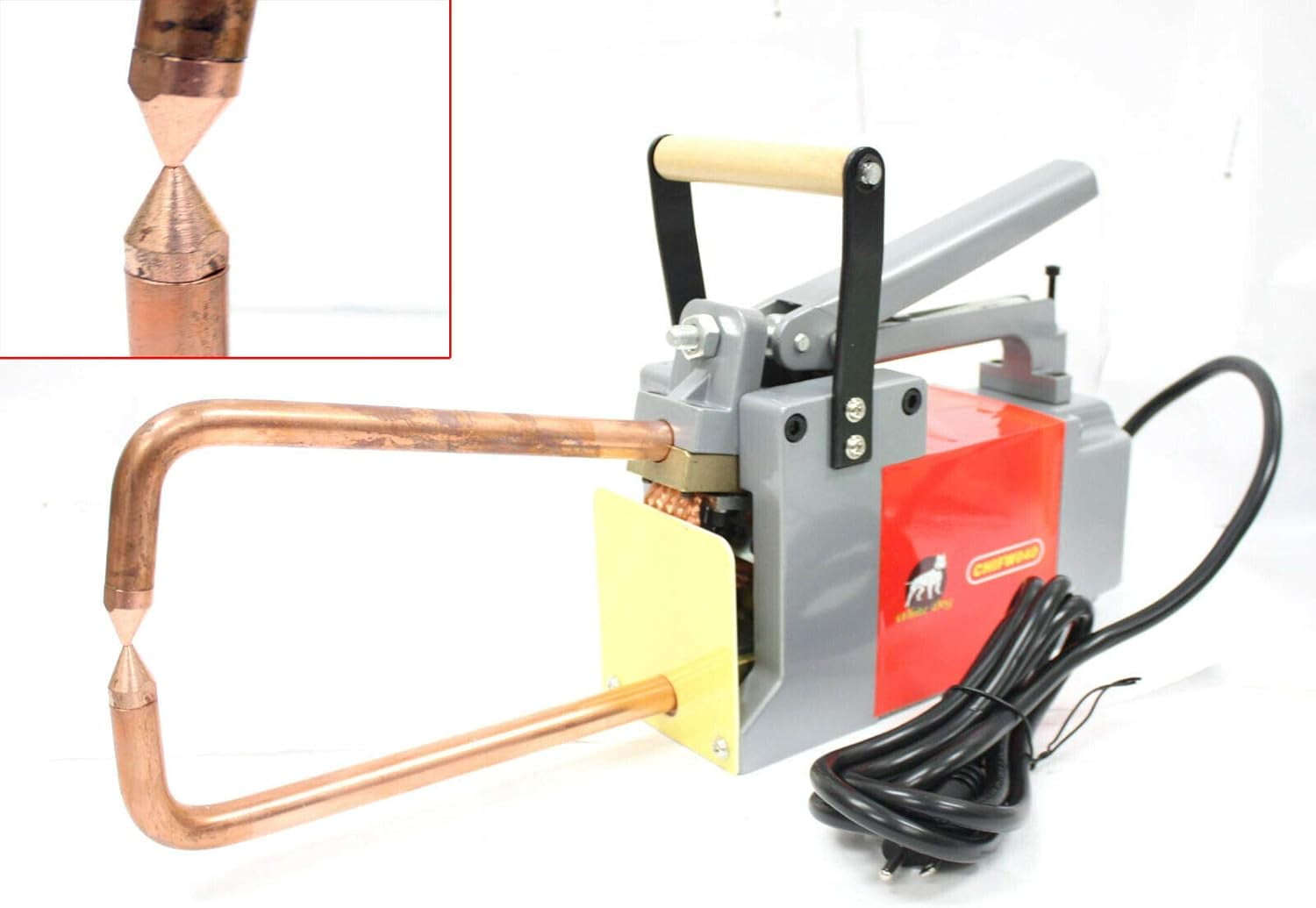 115V HANDHELD SPOT WELDER 1/8" METAL STUD WELDING Machine w/Tongs & Tips