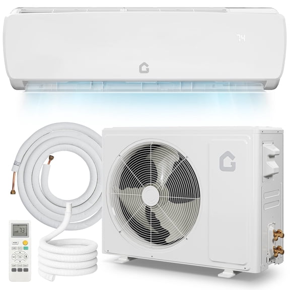115V Mini Split Air Conditioner with 9,000 BTU and 19 SEER2 Heat Pump – Efficiently Cools 450 Sq.Ft. with Household Plug, Versatile 3-in-1 Inverter System Includes 10ft Line Set