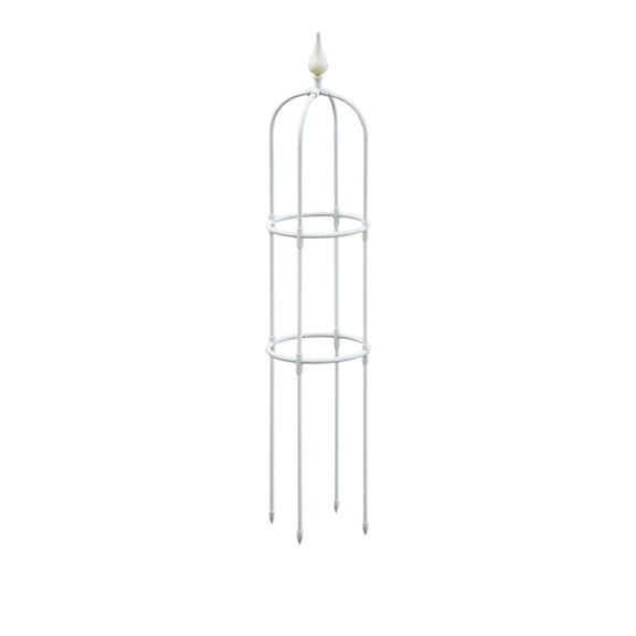 115cm Climbing Vine Trellis for Outdoor Use – White or Black, Adjustable Plant Support, Durable for Courtyard, Balcony, and Garden, White