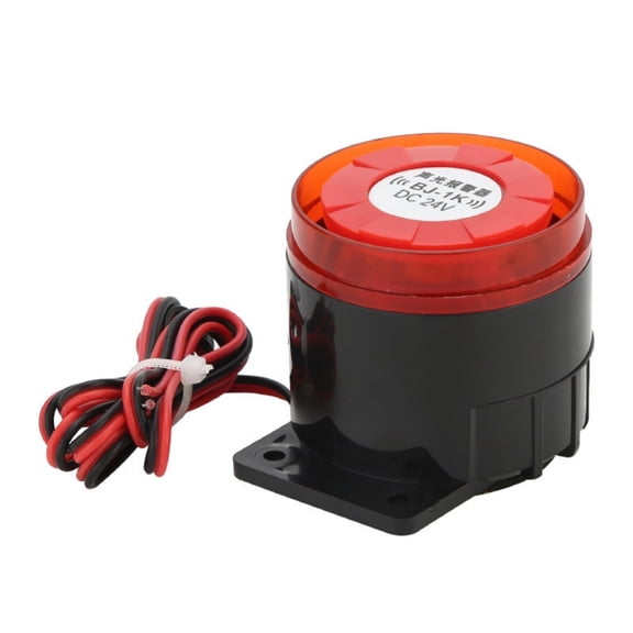 115dB Wall-Mounted Security Alarm with Light IP54 12V/24V/220V for Home/Factory/Storage