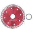 thumbnail image 1 of 115mm Diamond Saw Blade with Washer - Dry/Wet Cutting Disc for Ceramic, Granite, Marble,Red Alloy Wheel with 13200RPM Max Speed, 22.23mm Inner Diameter, 1.2mm Thickness for Efficient Safe Operation, 1 of 9