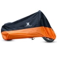 thumbnail interactive-video image 1 of Max Motosports XL Waterproof Motorcycle Cover – 230x95x125cm, Outdoor Dust/Rain/UV Protector, W/ Storage Bag 1 of 2