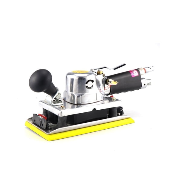 116 * 216mm Pneumatic Air Rectangular Sander With Silencing Smooth Chassis Adjustable Speed Grinder Polisher ,Low Vibration