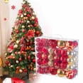 thumbnail image 1 of 116-Piece Electroplated Christmas Ball Ornaments Set - Gold & Red, Christmas Tree Decorations, Festive Hanging Ornaments, Xmas Party Decor, Holiday Tree Accents, Durable Shatterproof Balls​, 1 of 5