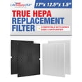 thumbnail image 1 of 116130 HEPA Filter H Replacement Compatible with Winix 5500-2, AM80, 5510, 5520 Air Purifiers -True HEPA + Activated Carbon Filter by LifeSupplyUSA (2-Pack), 1 of 5