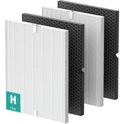116130 HEPA Replacement Filter H for Winix 5500-2 AM80 Plasmawave Air Purifier,H13 True HEPA High-Efficiency Activated Carbon Filter,2 Combo Set
