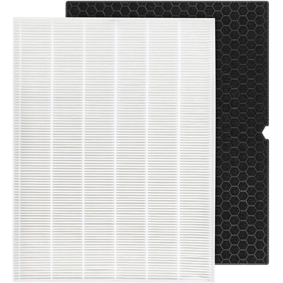 116130 Replacement Filter H 116130 for 5500-2 Plasmawave Air Purifier and Models AM80-1 PCS HEPA Filter and 1 PCS Activated Carbon Filter Combo Pack