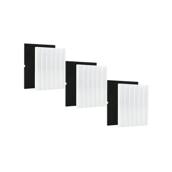 116130 Replacement Filter H HEPA Activated Carbon For Winix Air Purifier 5500-2 & AM80, 3 Sets
