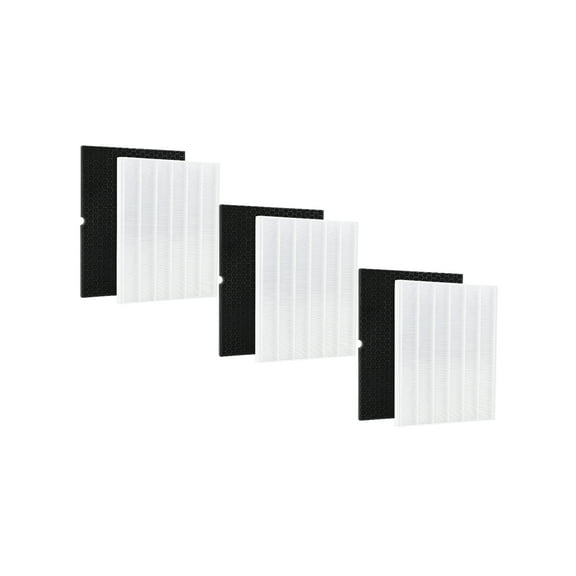116130 Replacement Filter H HEPA Activated Carbon For Winix Air Purifier 5500-2 & AM80, 3 Sets