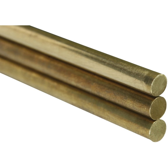 K & S Precision Metals 1165 1/4x36 Brass Round Rod