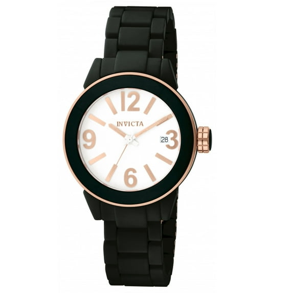 1166 Women's White Dial Matte Black Ceramic Bracelet Watch