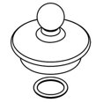 thumbnail image 1 of 116630BN Spout cap Brushed Nickel, 1 of 1