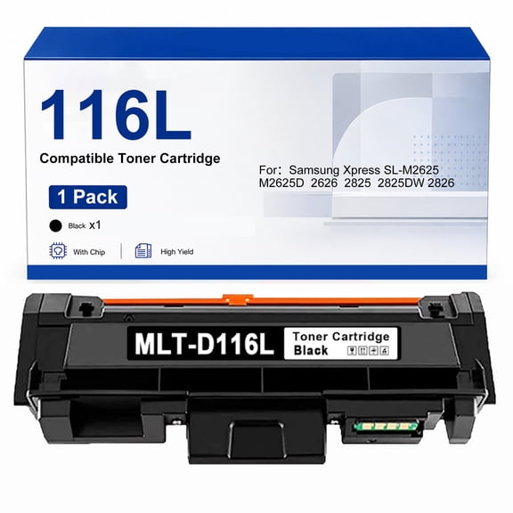 116L Toner Cartridge Compatible with Samsung 116L Xpress M2676N M2875FD M2626 M2835 M2825DW M2875FW Printer(1 Pack)