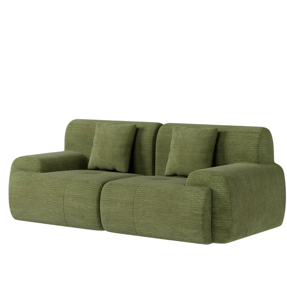 117.7" Modular Sectional Sofa,Mid-Century Modern 3-Seater Cloud Couch, for Living Room Bedroom,No Assembly Required