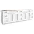thumbnail image 1 of 117'' Double Bathroom Vanity Base only in White, 1 of 10