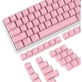 thumbnail image 1 of 117 Key Custom PBT Keycap Set Double Shot OEM Profile for 61/68/87/98/100/104Key and Full Size Mechanical Keyboard DIY(Pink Square), 1 of 7