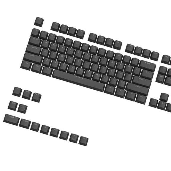 117 Key Translucent ABS Keycaps with OEM Height for Mechanical Keyboards Offering High Light Transmission Anti Oil Finish