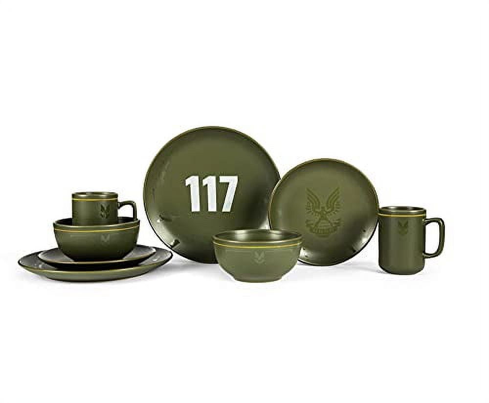117 Stoneware 8Piece Dinnerware Set Video GameThemed Home Kitchen