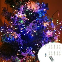 118.11in String Lights LED Copper Wire Battery Operated Hanging Fairy Lights with Remote Timer Wedding Christmas Decorative Hanging Lights for Party Patio Garden Bedroom Indoor Outdoor