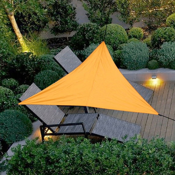 (118.11inch*118.11inch*118.11inch) Outdoor Triangle Canopy, Courtyard Balcony Sunshade Sail, Folding Sunshade Shed Landscape Rain Shed, Suitable For Terrace/Yard/Deck/Garden/Outdoor Activities