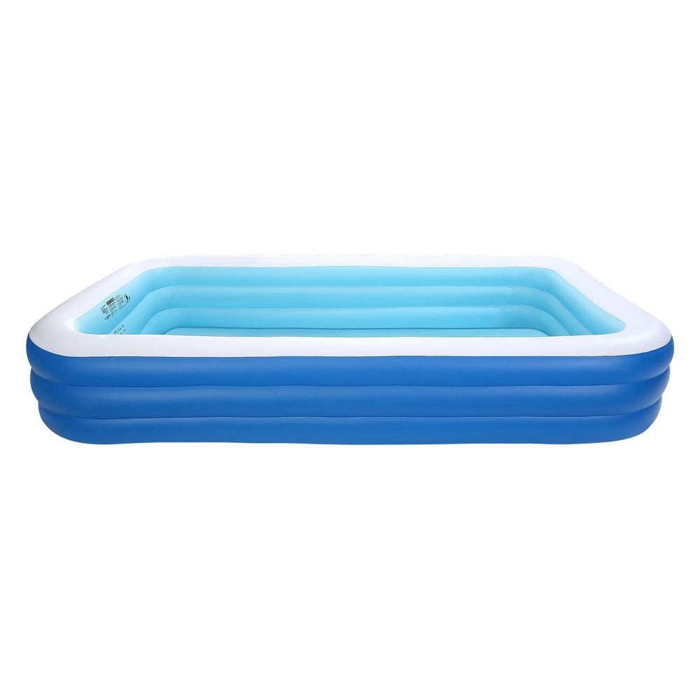 118×67×20 Inch Large Inflatable Swimming Pool, Full-Size Family Blow Up Pool with Repair Patches, Wear-Resistant Leak-Proof Water Pool for Indoor Outdoor Summer Water Party