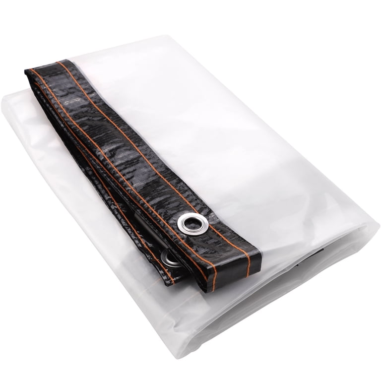 118*98in Clear Waterproof Tarpe with Grommets Anti-Aging Insulation PE Tarp  Cover Tarpaulin for Garden Plant Outdoor Furniture Chicken Coop  Patio-Without Rope - Walmart.com