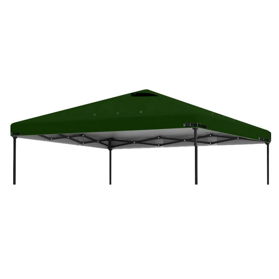 118.9x118.9 Inch Gazebo Canopy Replacement Top Cover with Air Vents 10x10 FT Waterproof 210D Polyester Sunshade Roof for Outdoor Patio Garden Pavilion Grill Area Straight Leg Canopy Tent (Top Only)