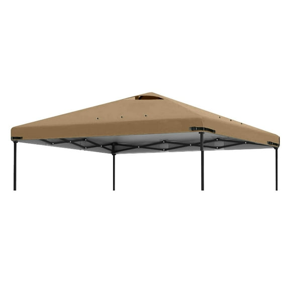 118.9x118.9 Inch Gazebo Canopy Replacement Top Cover with Air Vents 10x10 FT Waterproof 210D Polyester Sunshade Roof for Outdoor Patio Garden Pavilion Grill Area Straight Leg Canopy Tent (Top Only)