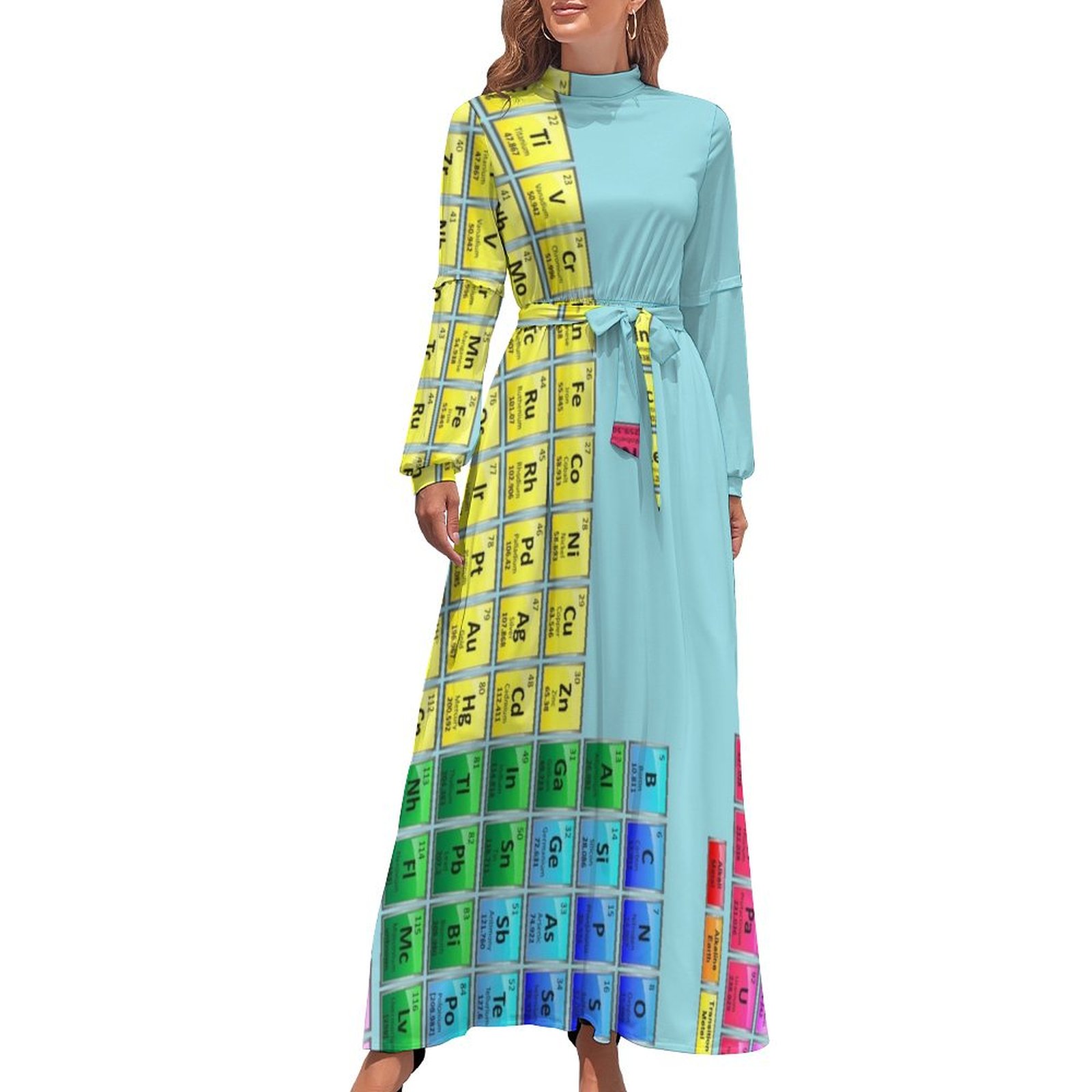118 Element Periodic Table Long Dress dresses for woman Dress for girls  women evening dress - Walmart.com