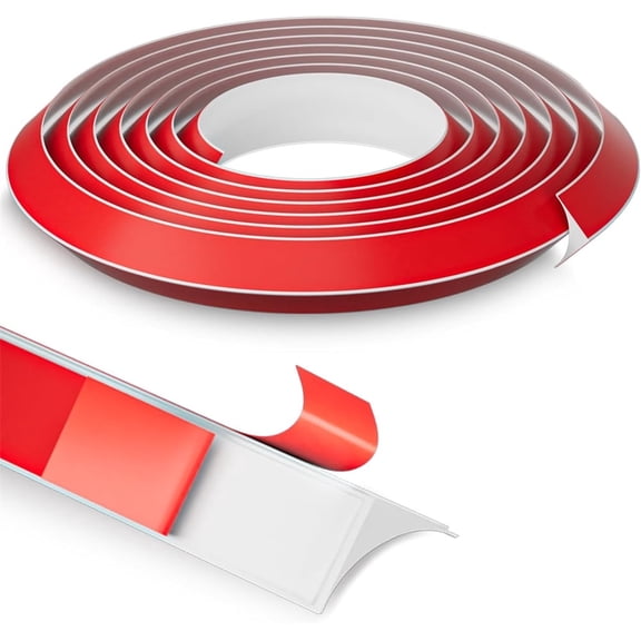 118'' Flexible Quarter Round Molding Trim, MODANU Peel and Paste Molding Trim for Walls, Double Self-Adhesive Vinyl Wall Base Cove Base for Bathrooms, Floors, Corners, Stairs, Kitchen