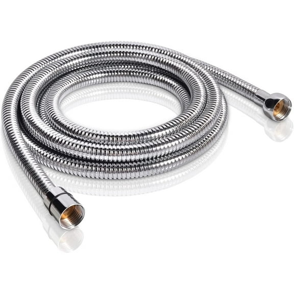 118-Inch Extra Long Indoor Outdoor Shower Tube Replacement Stainless Steel Handheld Shower Hose,Chrome,A3107C-3.0