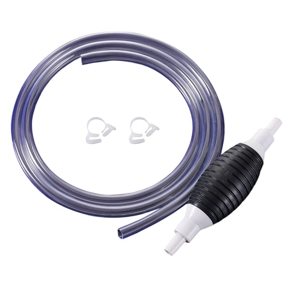 118 Inch Multifunctional Liquid Siphon Pump Kit, Manual Siphon Pump with Control Switch and Regular Hose, Portable Transfer Pump for Gas Oil Water