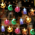 thumbnail image 1 of 118 Inch Star Moon Castle String Light Battery Powered String Light with 20 LEDs Fairy Lights for Patio Garden,Wedding, Party, Home Decoration, 1 of 7