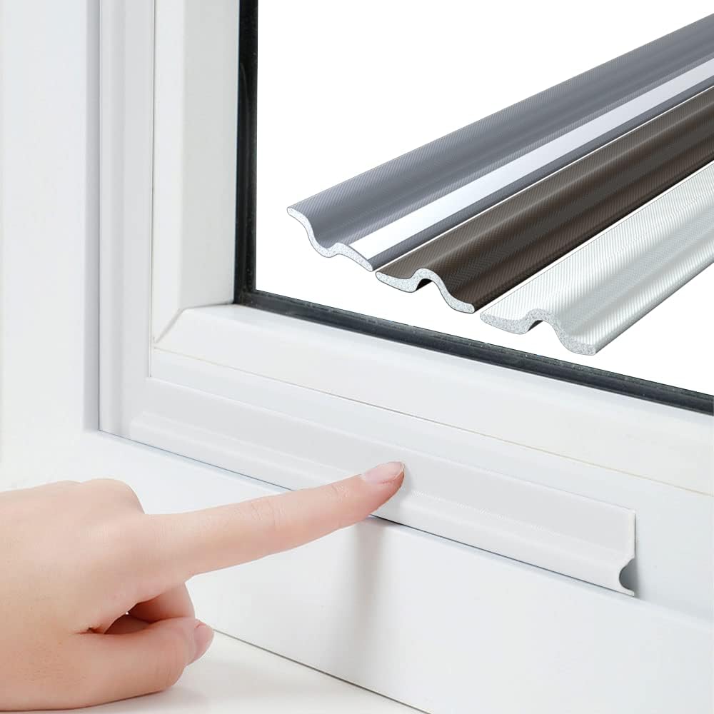 Soundproof Windows Sweep 118 Inch Window Draft Stopper Seal Strip Self , Window Insulation Tape ...