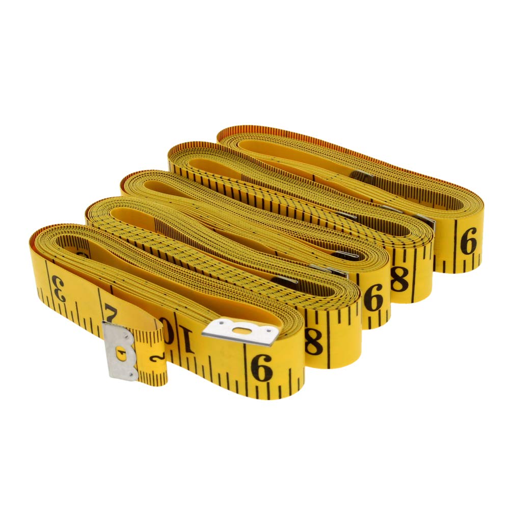 118 Inches / 300cm Soft Tape Measure, Double Scale, Fiberglass Tape